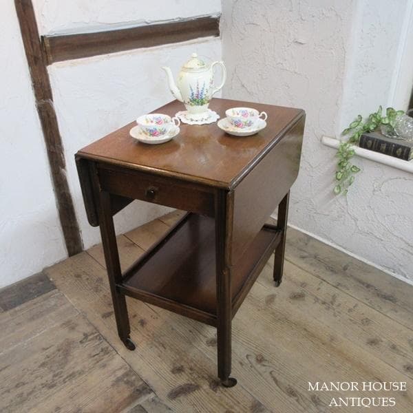 イギリス アンティーク 家具 キッチンワゴン トロリー バタフライ 6732d