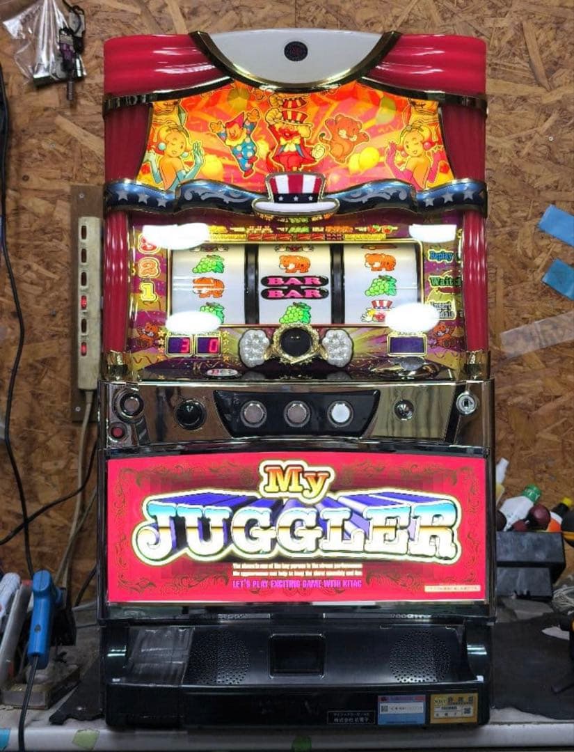 【防音加工済】パチスロ中古実機 マイジャグラーIV メダル不要機付