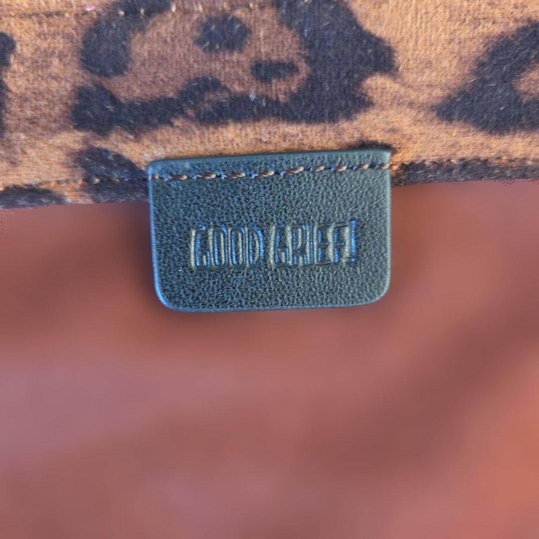 美品 GOOD GRIEF ショルダーバッグ BELT with LEOPARD