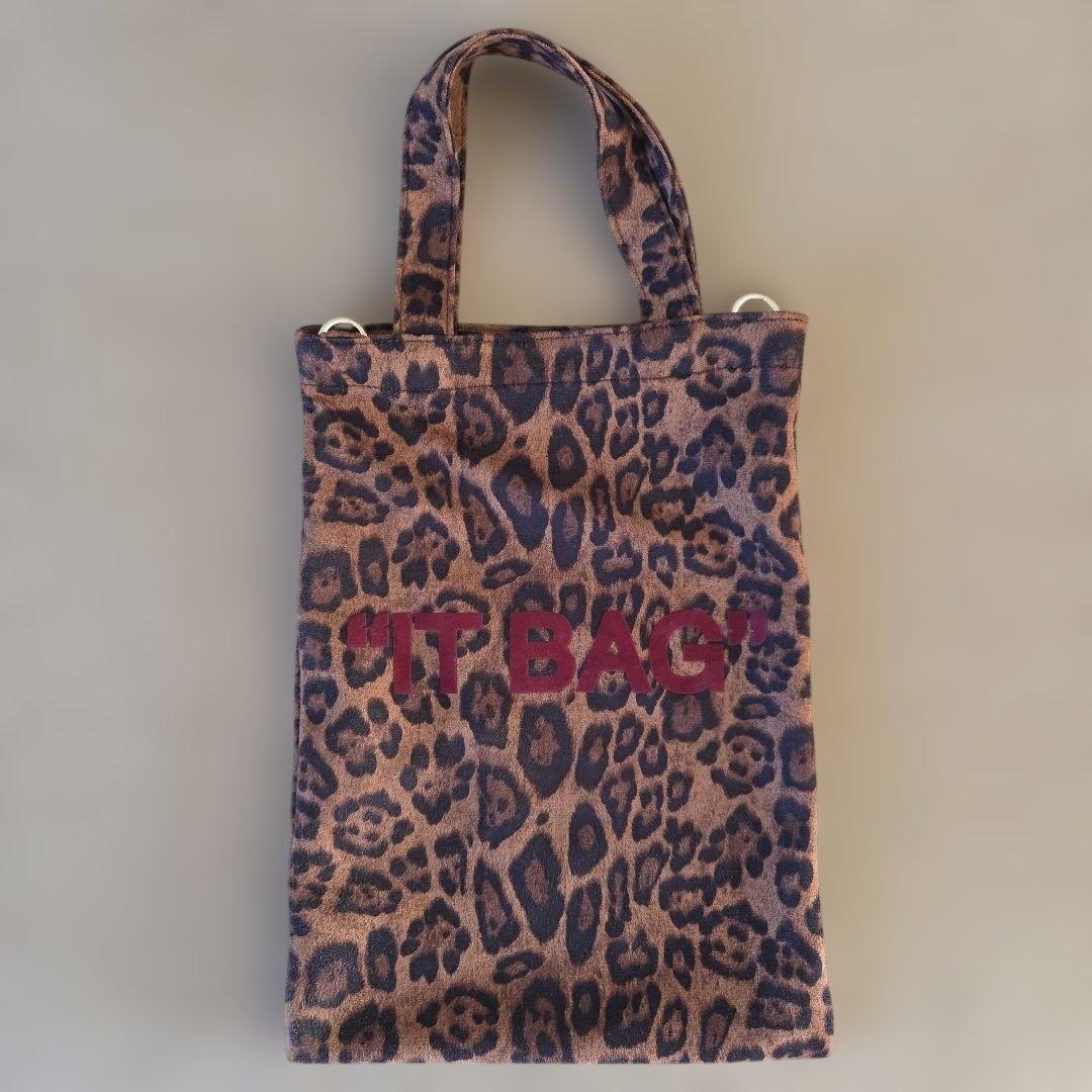 美品 GOOD GRIEF ショルダーバッグ BELT with LEOPARD