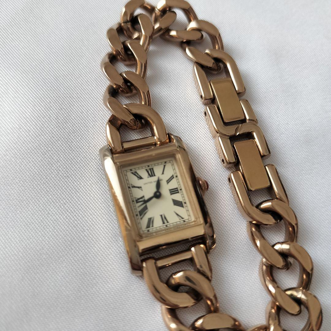 ゆ*い様 UNITED ARROWS 腕時計 スクエア チェーン ゴールド