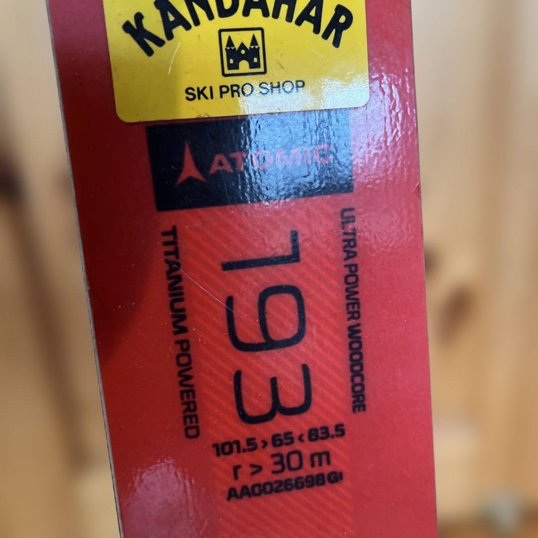 ATOMIC GS スキー レッドスター　193cm