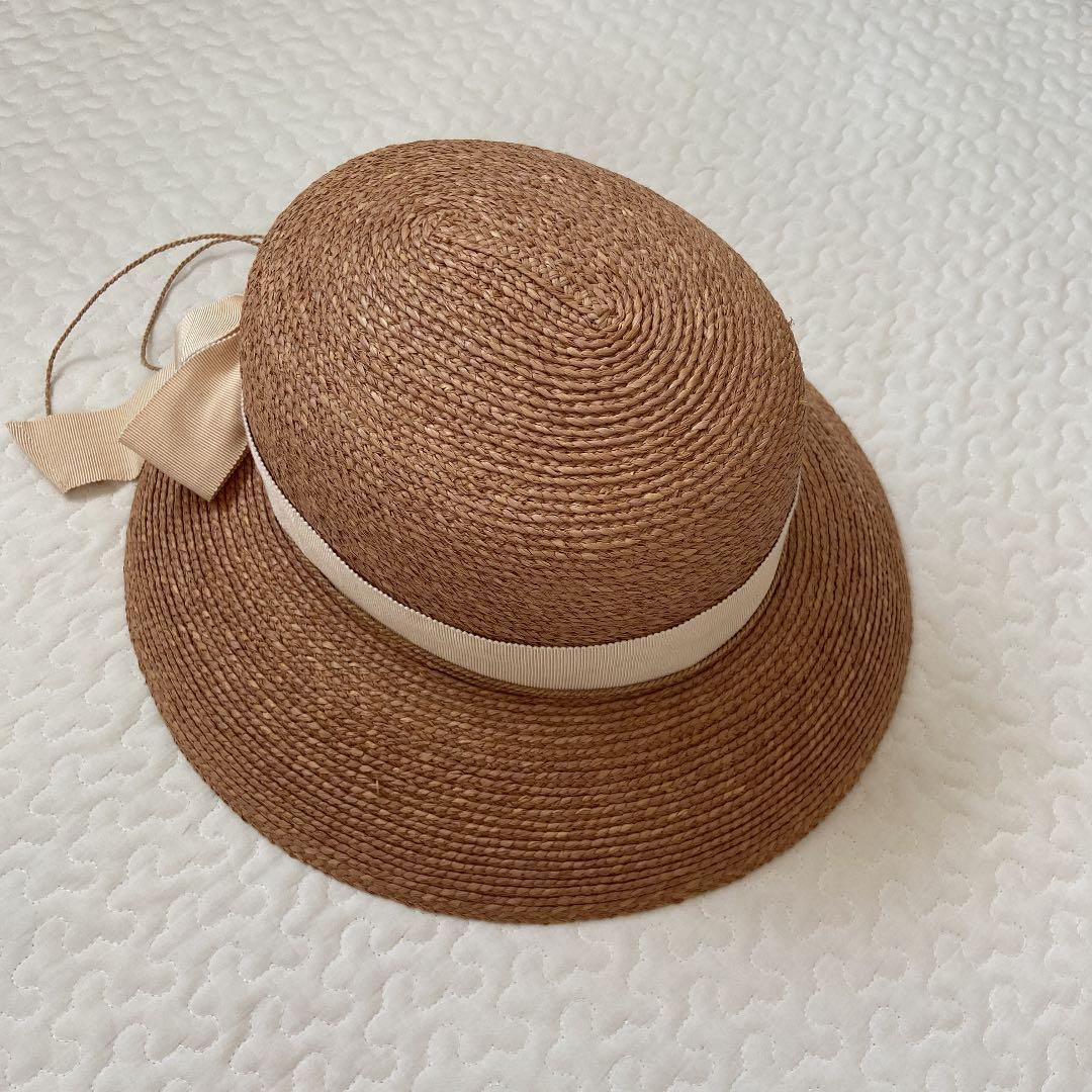 値下げ！新品　ヘレンカミンスキー　ラフィア　ハット　麦わら帽子 ストローハット