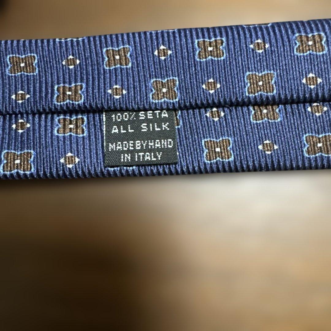 E. Marinella ネイビー 小紋柄 東京限定ネクタイ