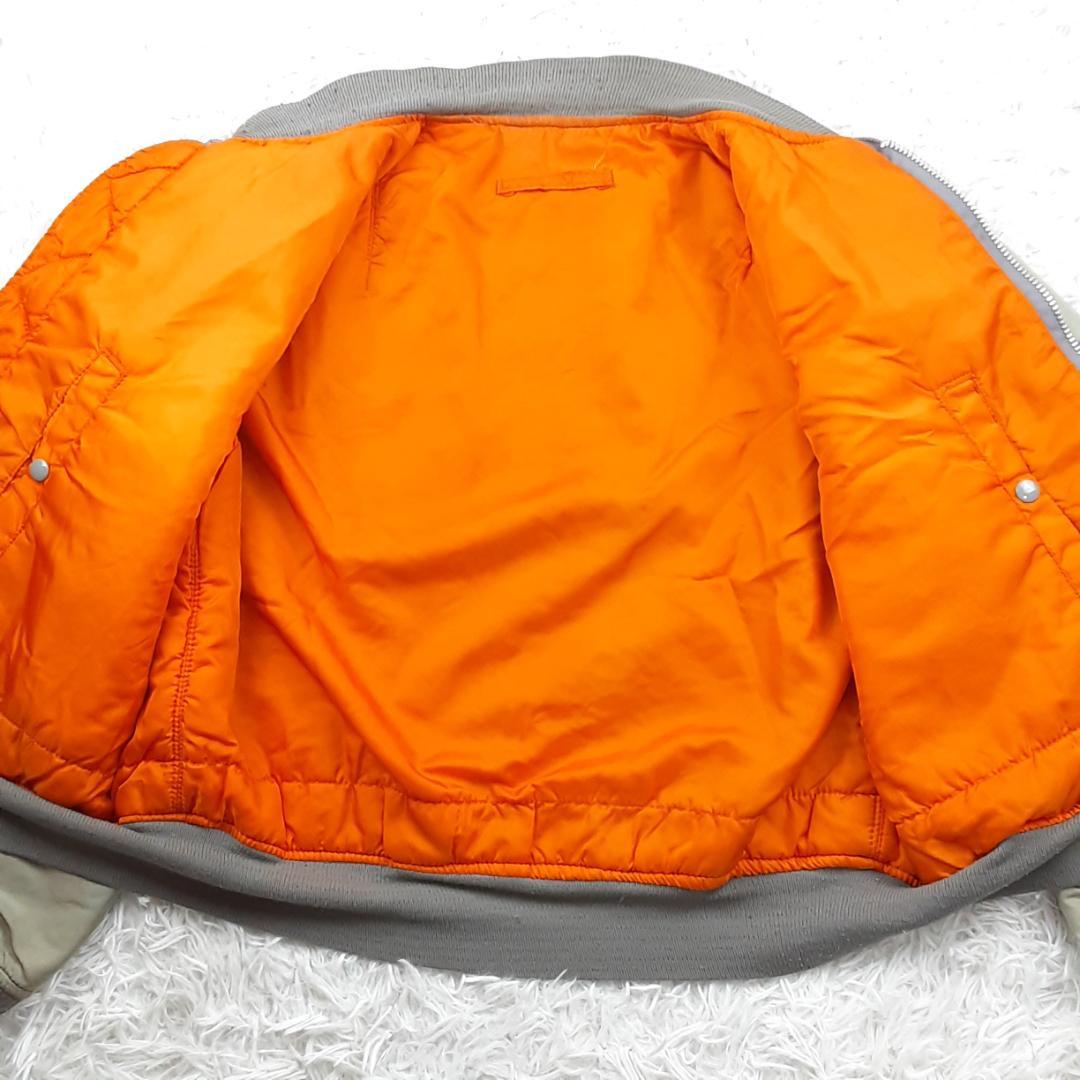 希少90s◎ALPHA アルファ MA-1 シルバー USA製 ヴィンテージ