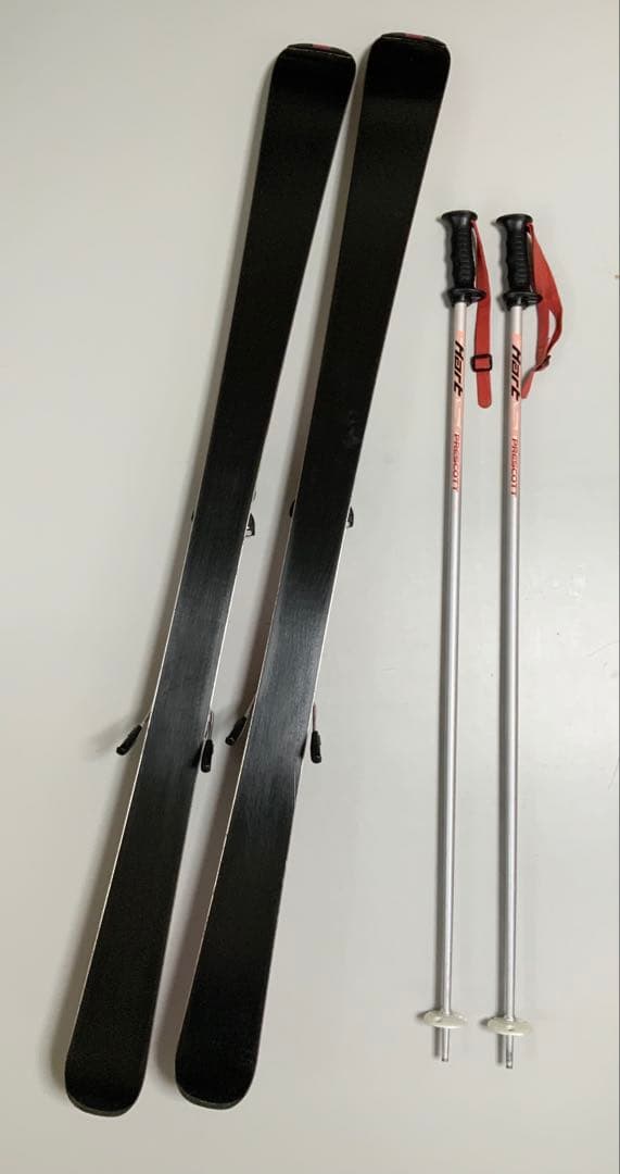 カービングスキー 4点セット　KAZAMA 板145cm／靴24-24.5cm