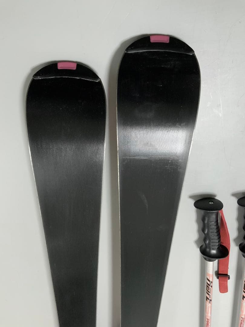 カービングスキー 4点セット　KAZAMA 板145cm／靴24-24.5cm