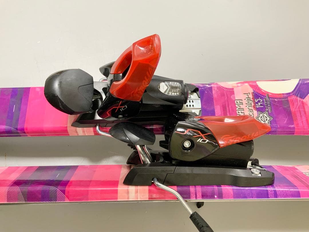 カービングスキー 4点セット　KAZAMA 板145cm／靴24-24.5cm