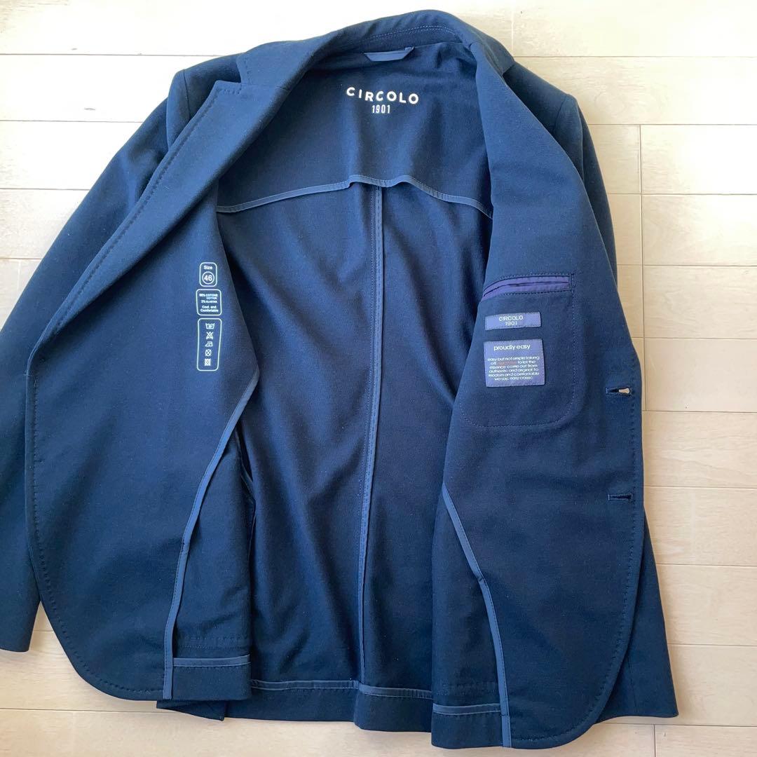 ★【美品】★チルコロ1901★テーラードジャケット★ネイビー★46★