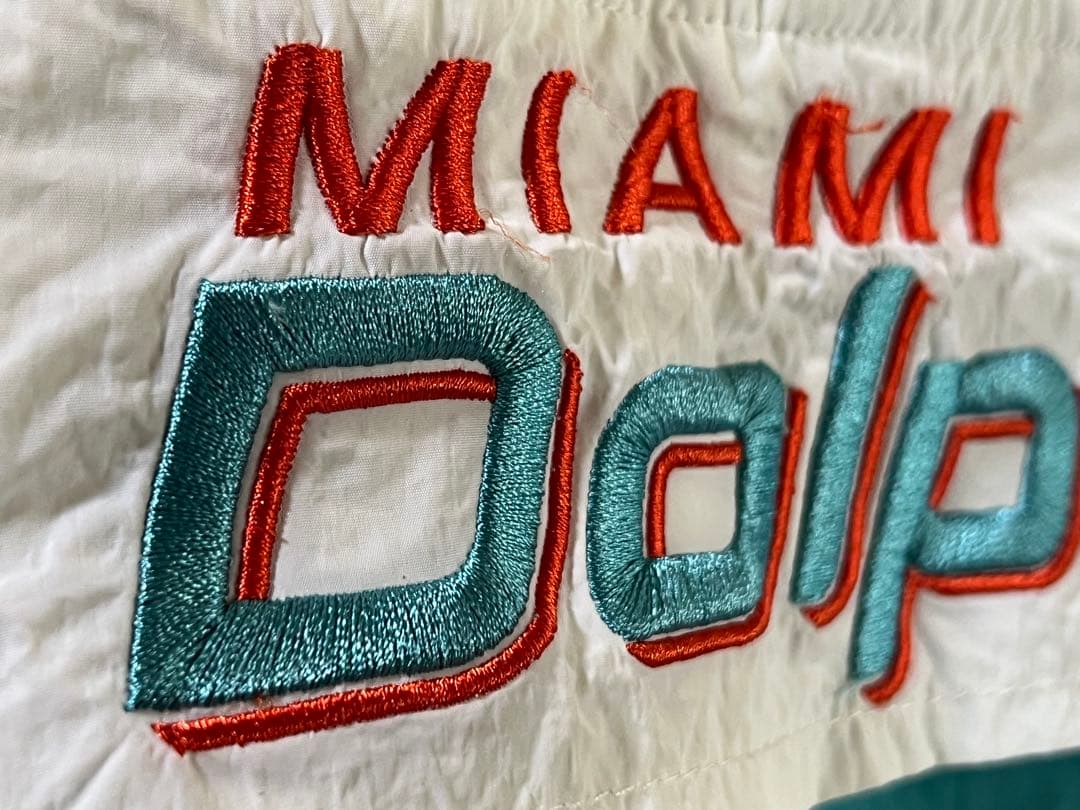 Perushu × NFL コラボナイロンスタンドネックアノラックブルゾン