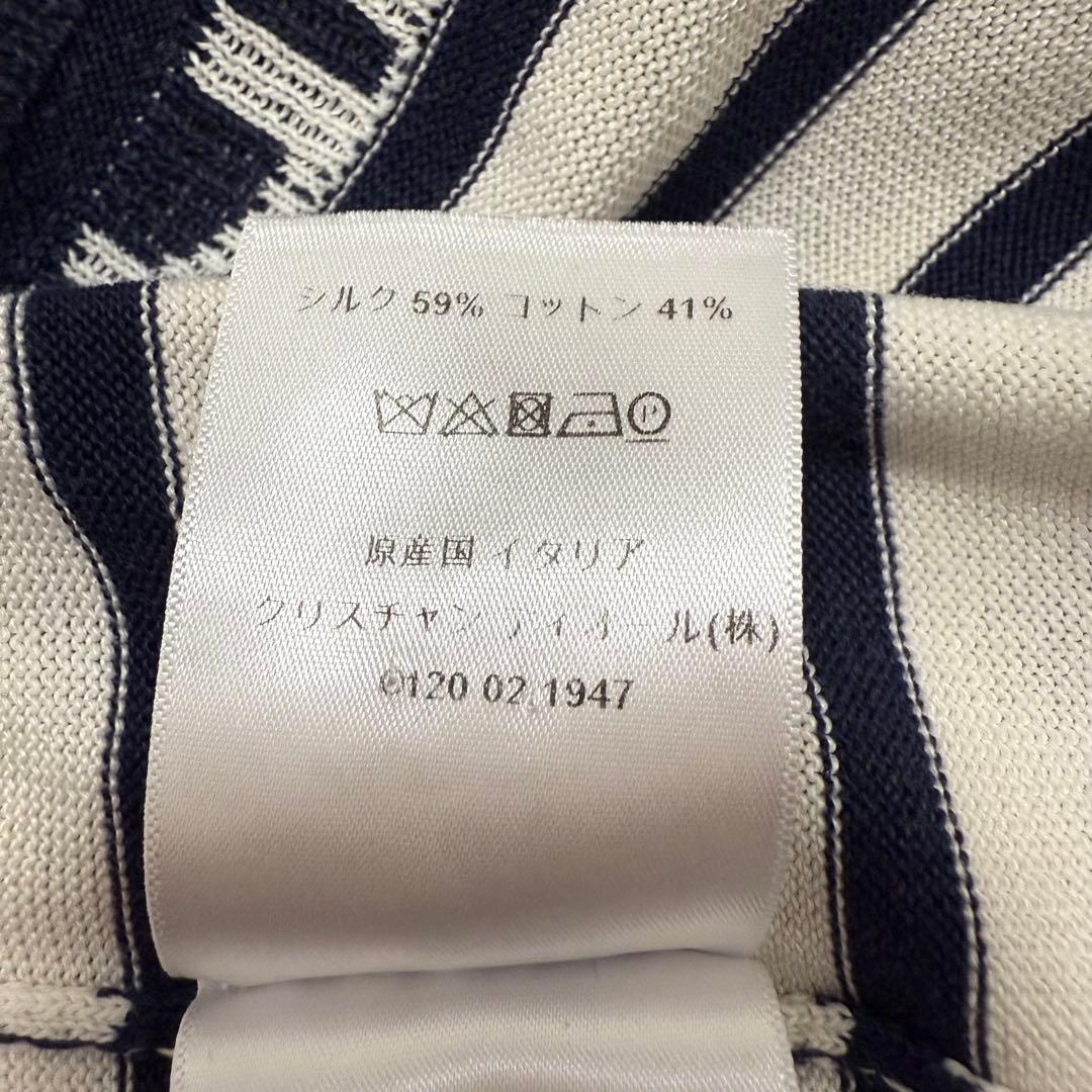 【美品】DIOR J’ADIOR 8 ボーダー ニット Tシャツ 36サイズ