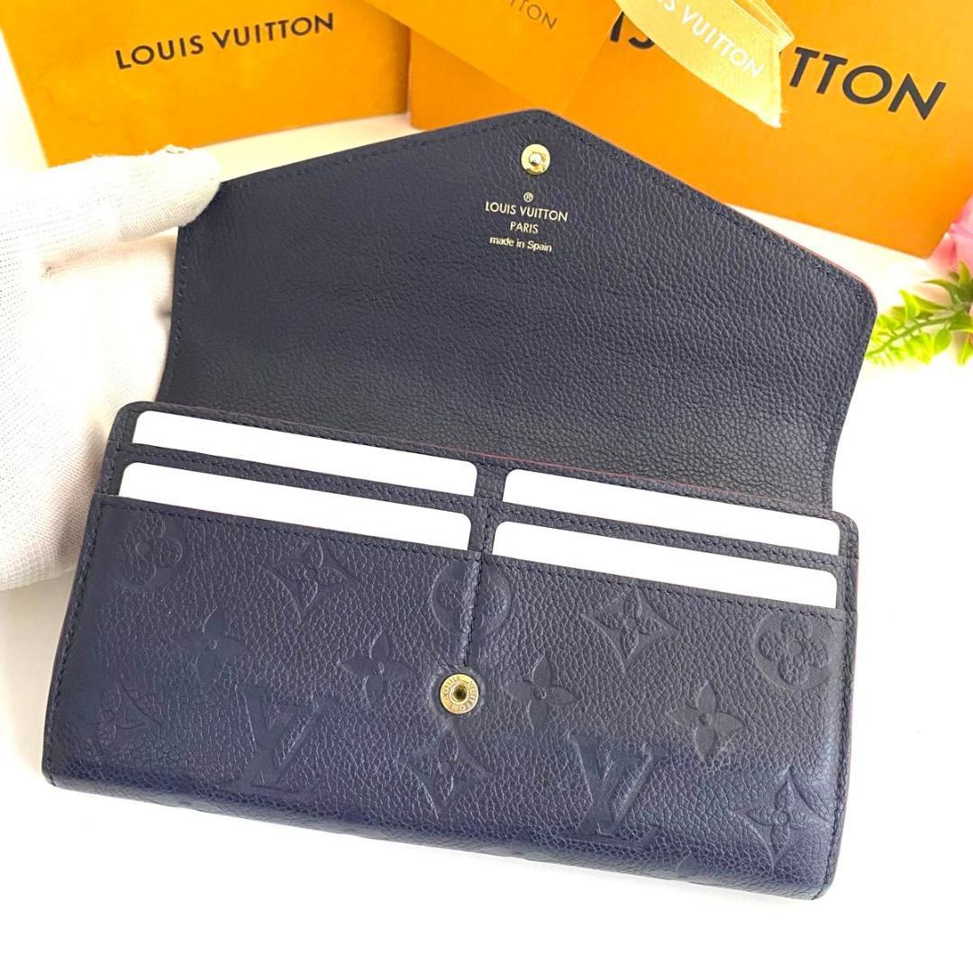 ルイ ヴィトン◎ポルトフォイユ サラ アンプラント 長財布 マリーヌルージュ