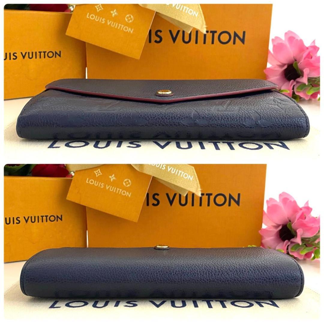 ルイ ヴィトン◎ポルトフォイユ サラ アンプラント 長財布 マリーヌルージュ