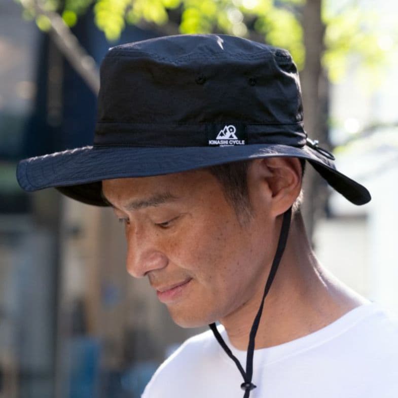 【スマイル1番】　木梨サイクル　撥水ハット　ブラック　完売品