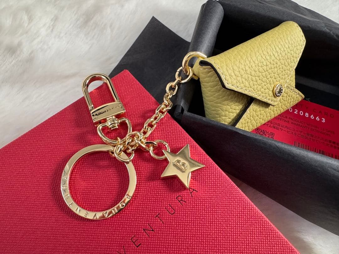 BONAVENTURA スターチェーンキーホルダー　シュリンクレザー