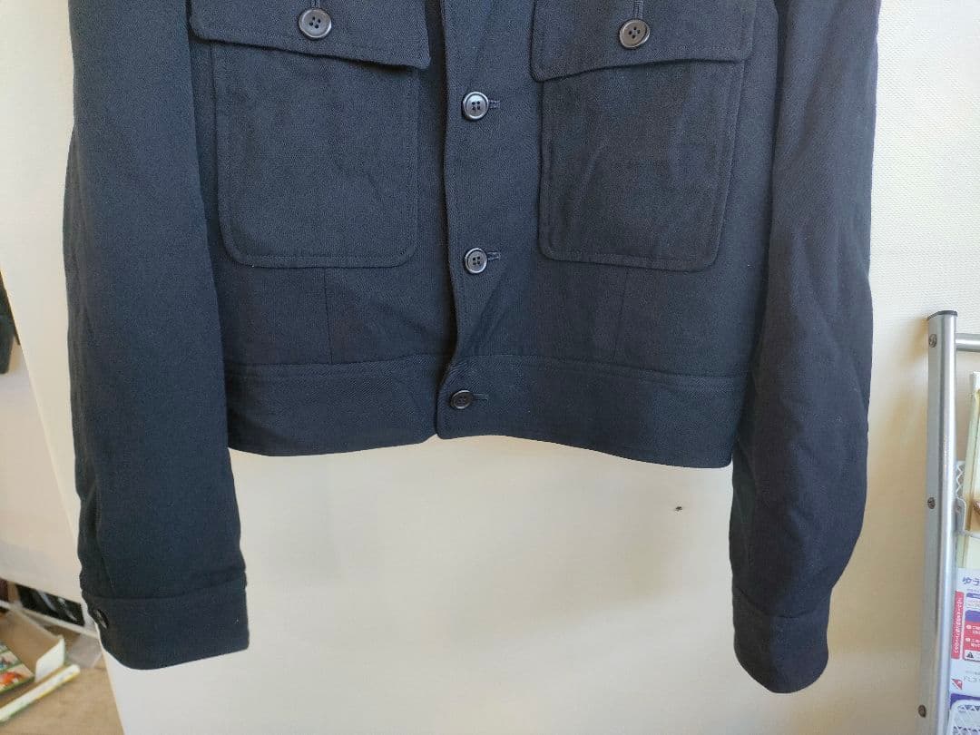 f*x様 コム・デ・ギャルソン ブラック ボタン付 ピーコート