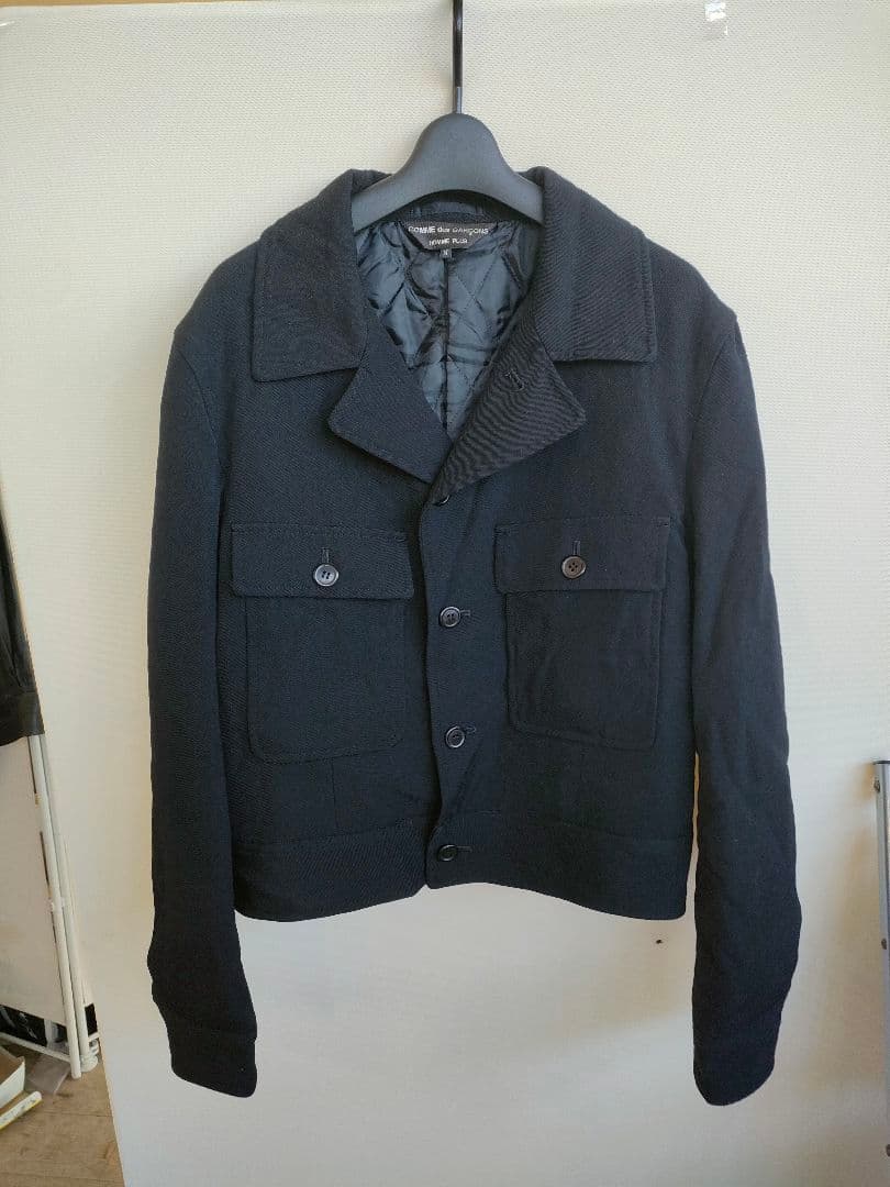 f*x様 コム・デ・ギャルソン ブラック ボタン付 ピーコート