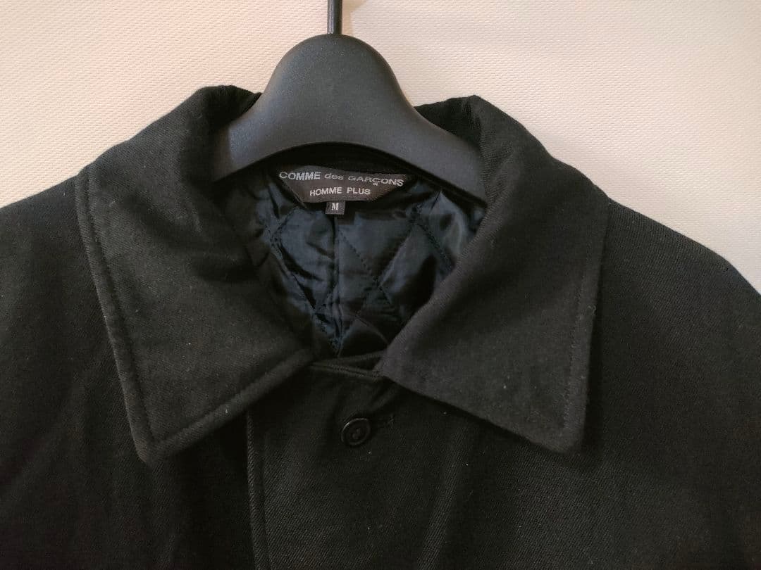 f*x様 コム・デ・ギャルソン ブラック ボタン付 ピーコート