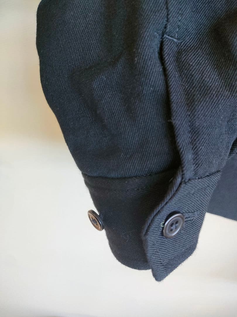 f*x様 コム・デ・ギャルソン ブラック ボタン付 ピーコート