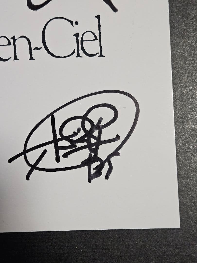 L'Arc〜en〜Ciel 直筆サイン 色紙
