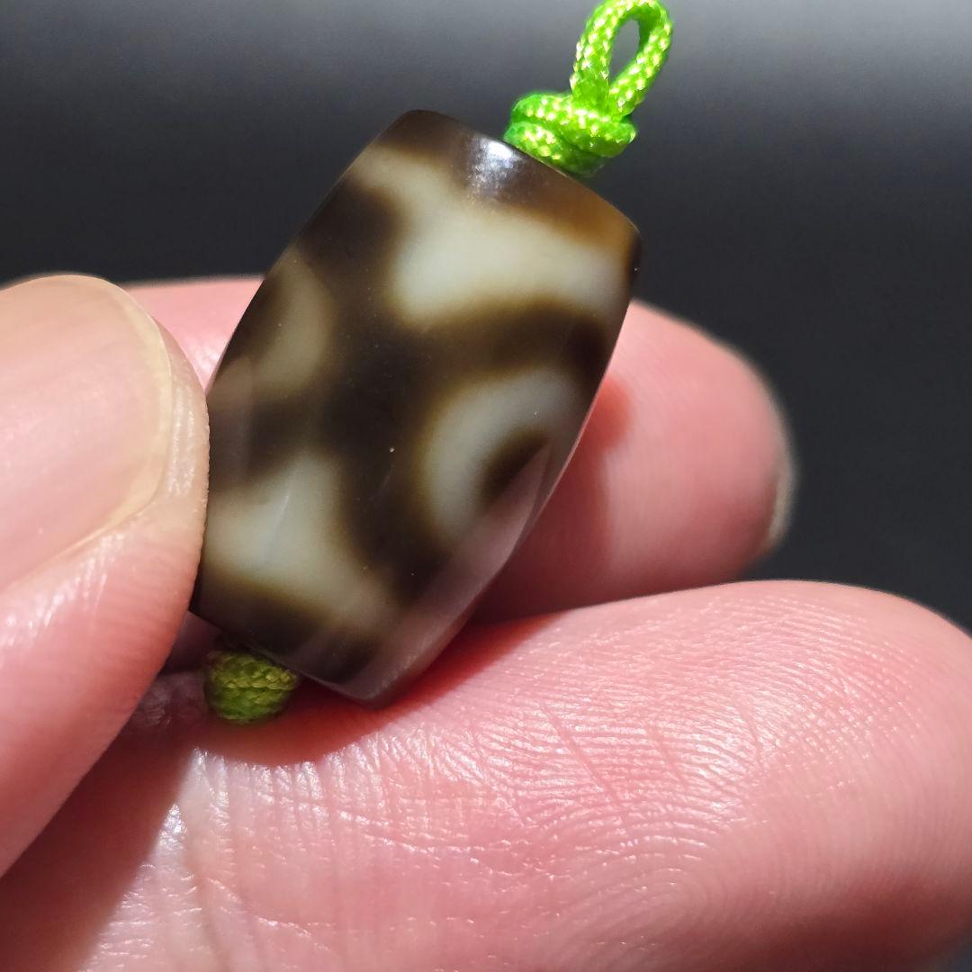 10 老礦天珠　中型　三眼天珠　天珠　天然石　鉱物　風水　開運　ブレスレット