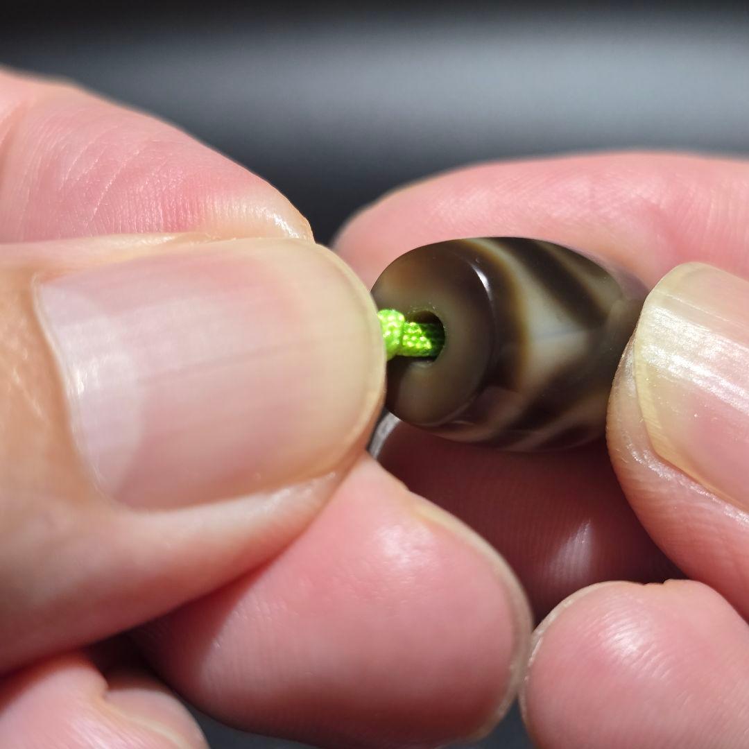 10 老礦天珠　中型　三眼天珠　天珠　天然石　鉱物　風水　開運　ブレスレット