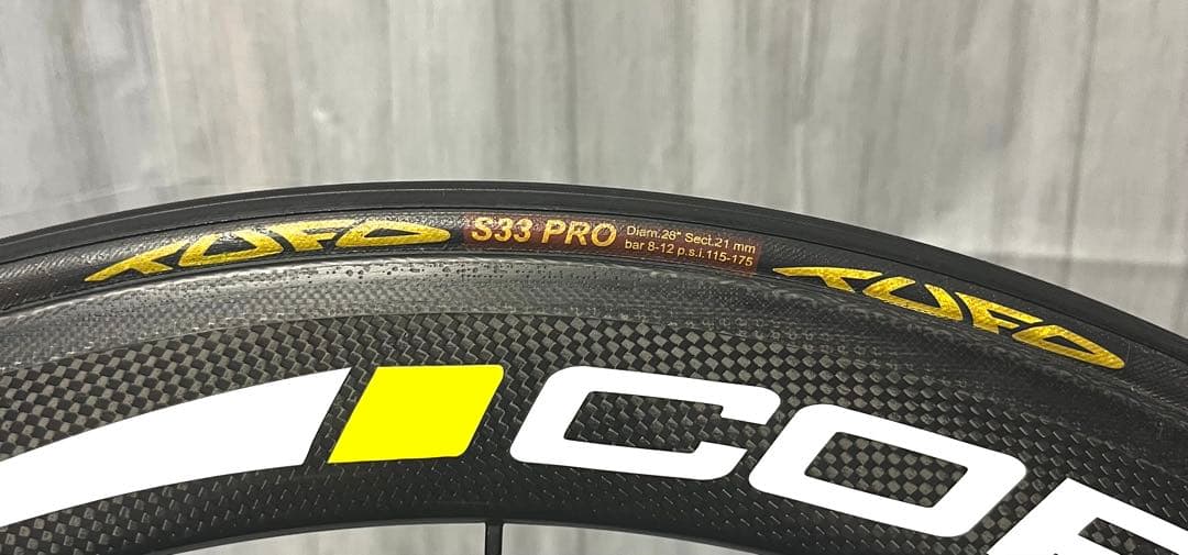 【訳あり】中華手組みカーボンホイール　チューブラー　シマノ10S