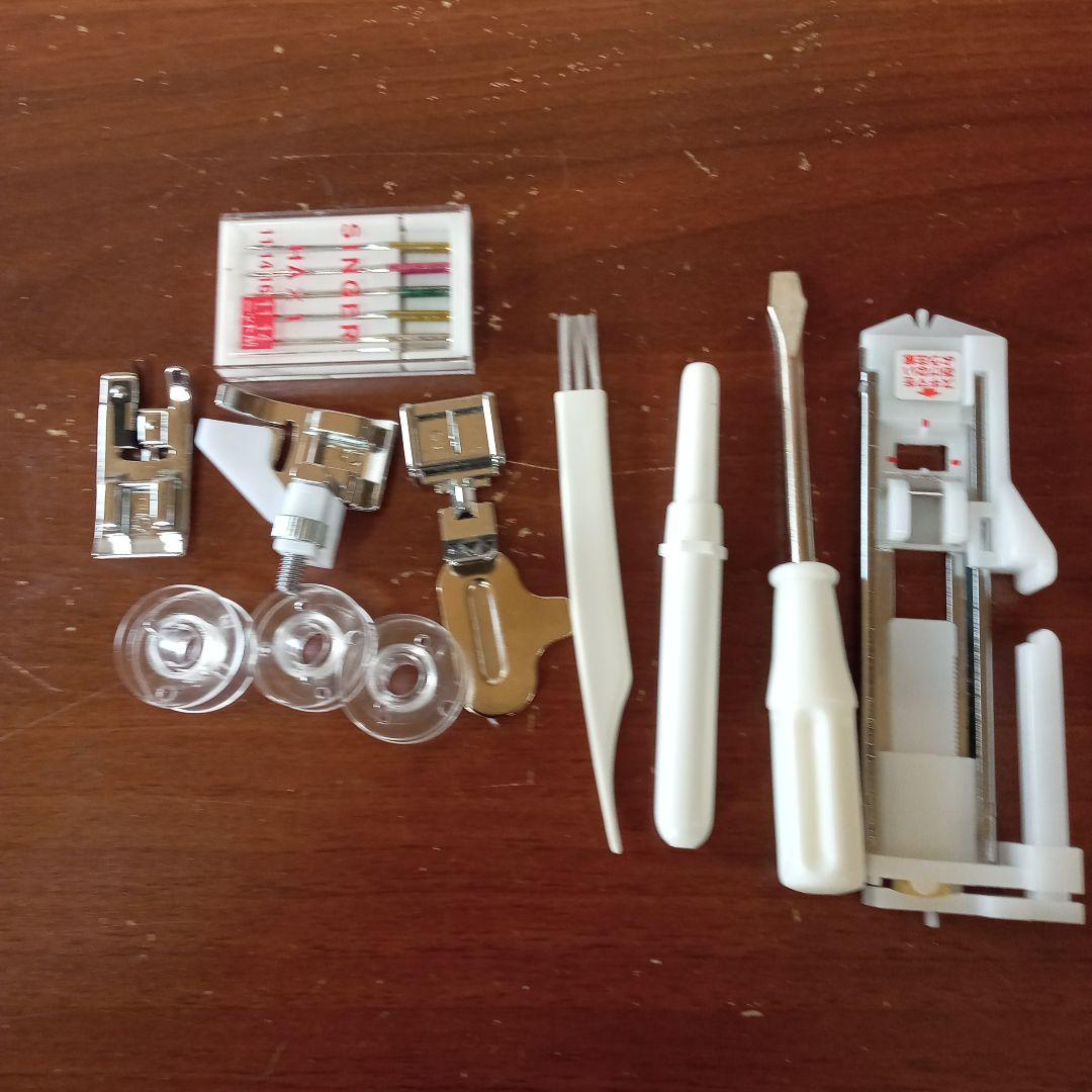 シンガーミシン本体モナミ　分解整備済み　ワイドテーブル、フット付き