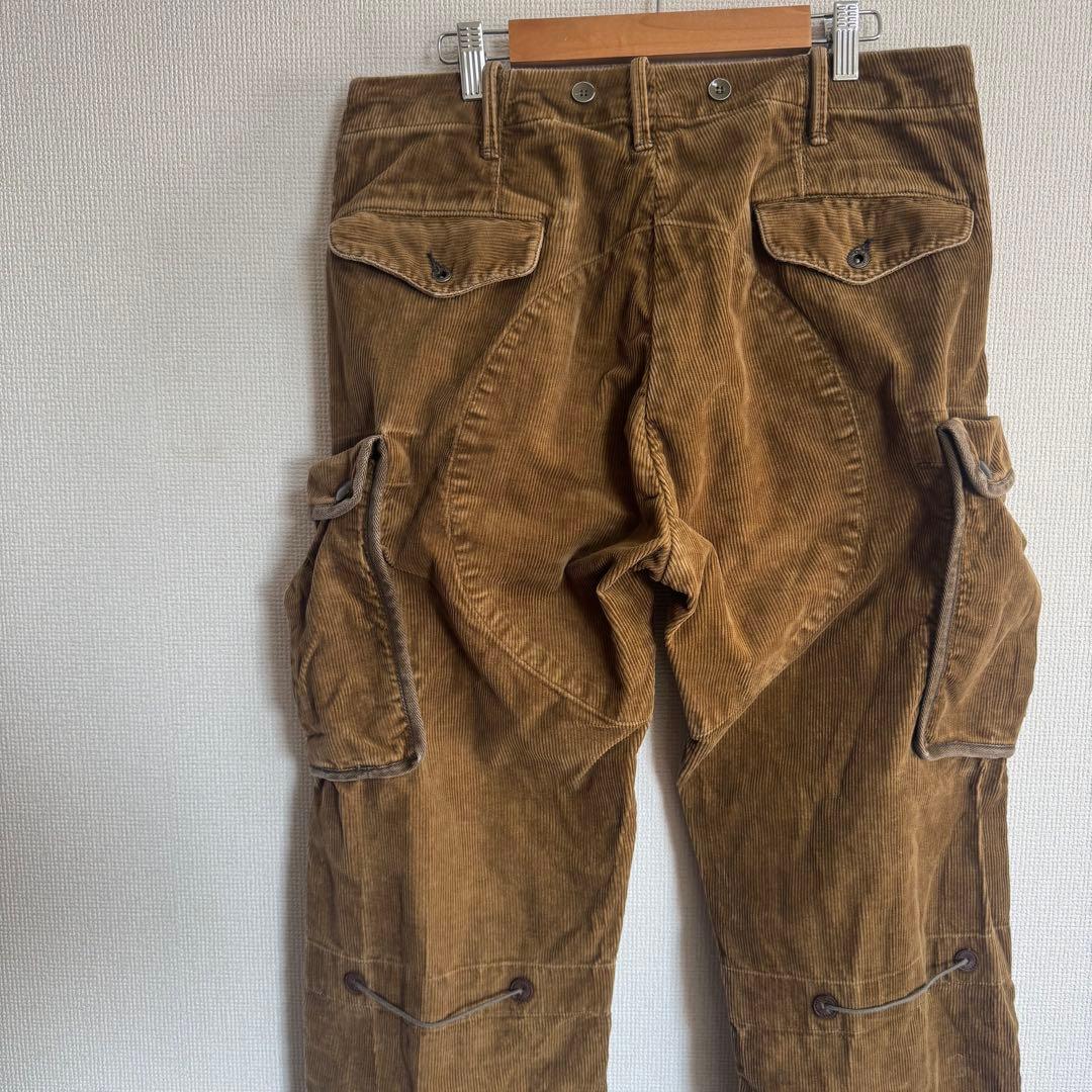 【レア】RRLコーデュロイカーゴパンツ　ブラウン　ラルフローレン 29