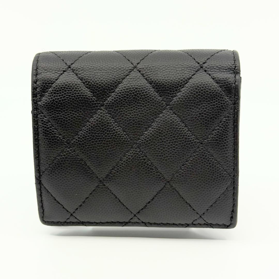 美品　新型　CHANEL シャネル　マトラッセ　ラインストーン　二つ折り財布