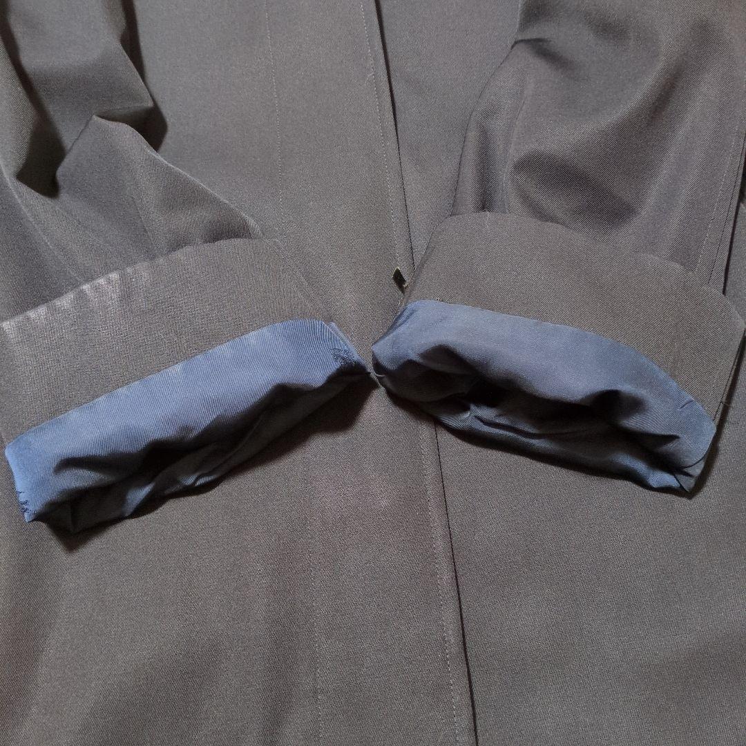 美品　バーバリー　ロングコート　90s　金ボタン　紺　シャドーホース　L相当