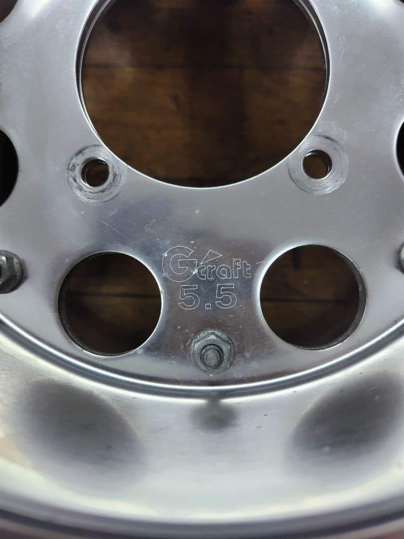 Gクラフト　８インチ5.5Jワイドホイール　８穴タイプ　シルバー