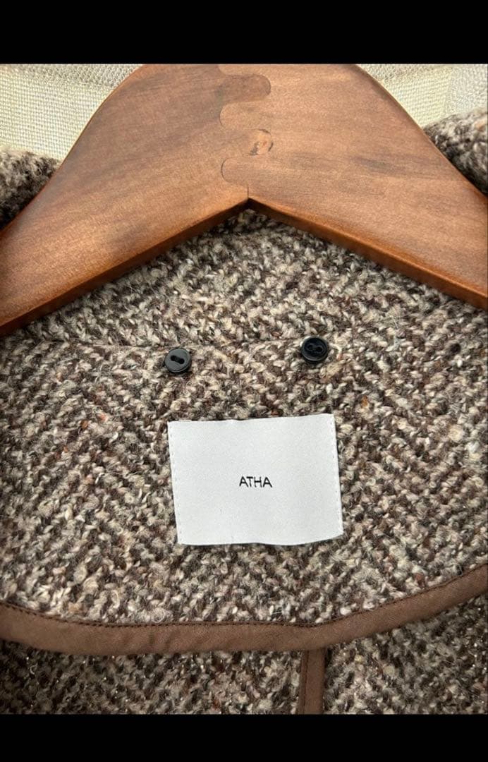 ジャケット・アウター ATHA / NEP TWEED MAXI COAT 19AW