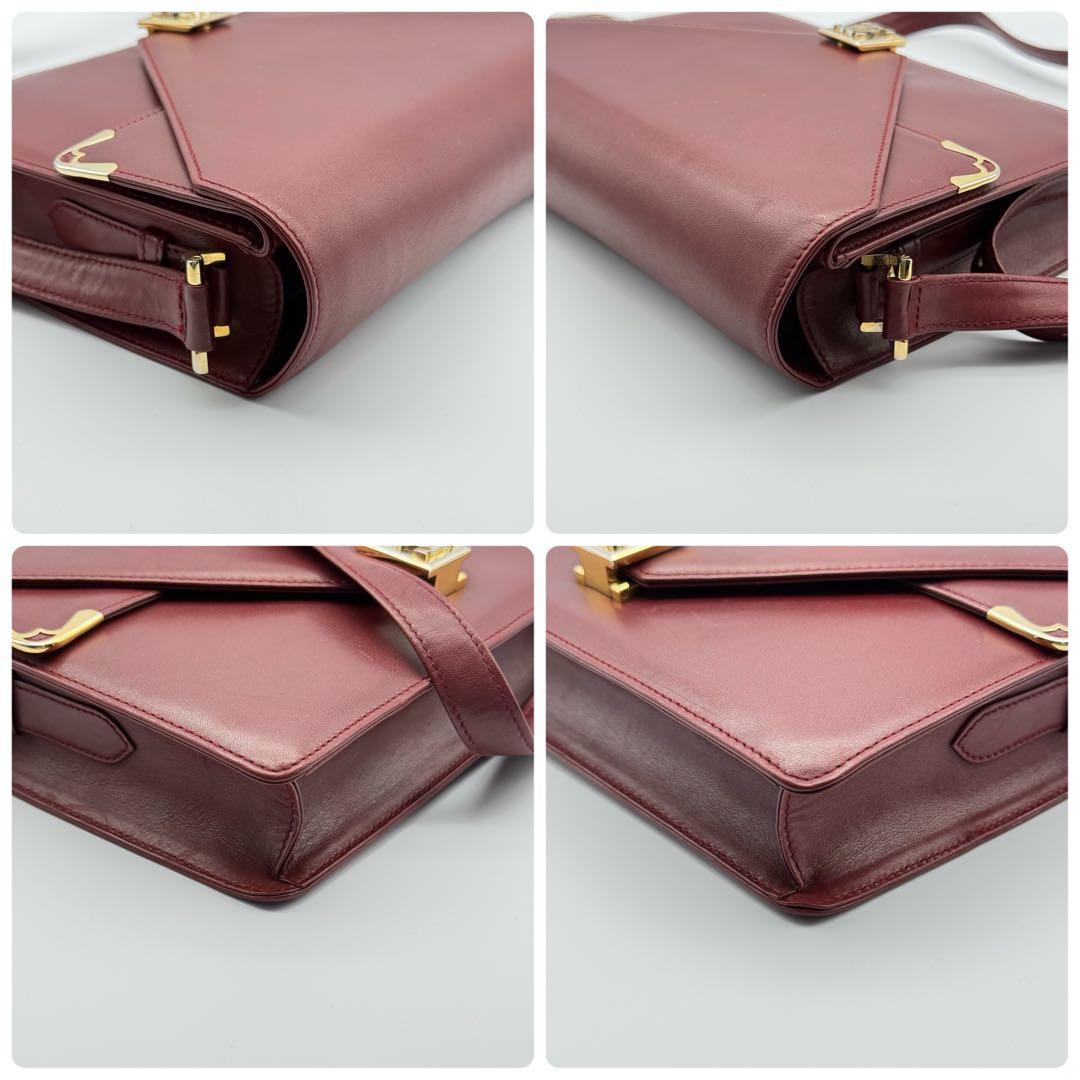 良品✨カルティエ マストライン ショルダーバッグ レディース ゴールド金具