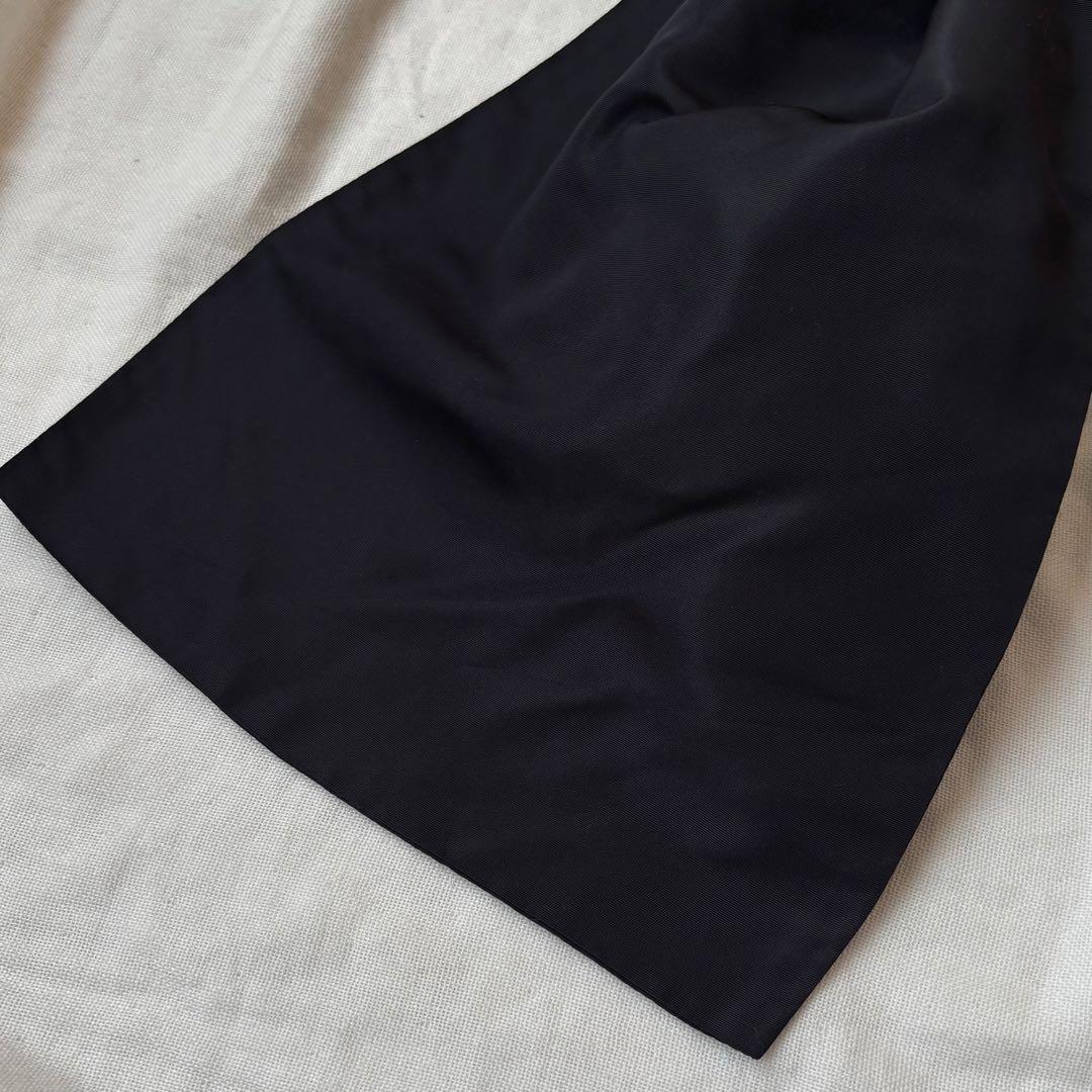 サルヴァトーレフェラガモ イタリア製 シルク フォックス ストール ブラック 黒