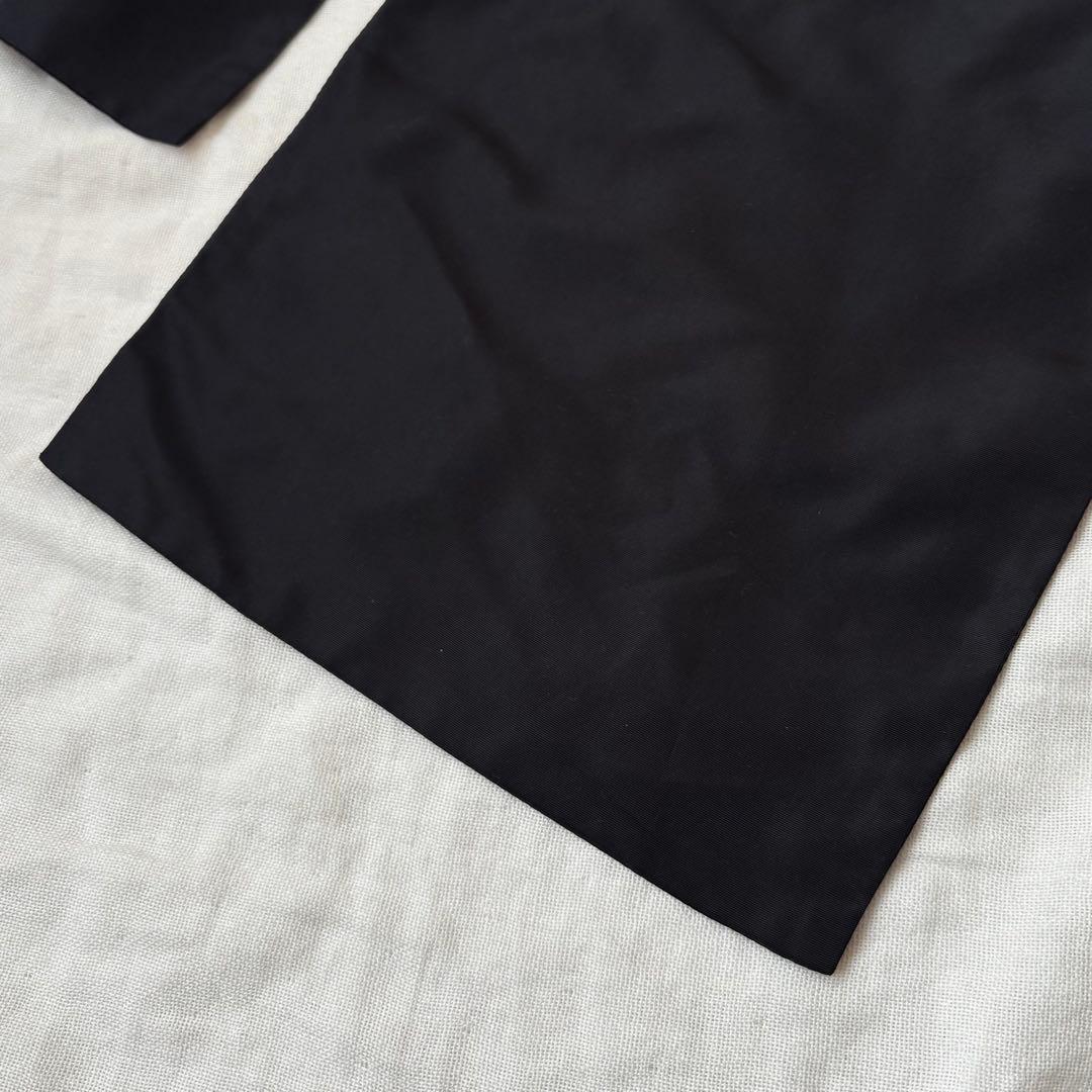 サルヴァトーレフェラガモ イタリア製 シルク フォックス ストール ブラック 黒