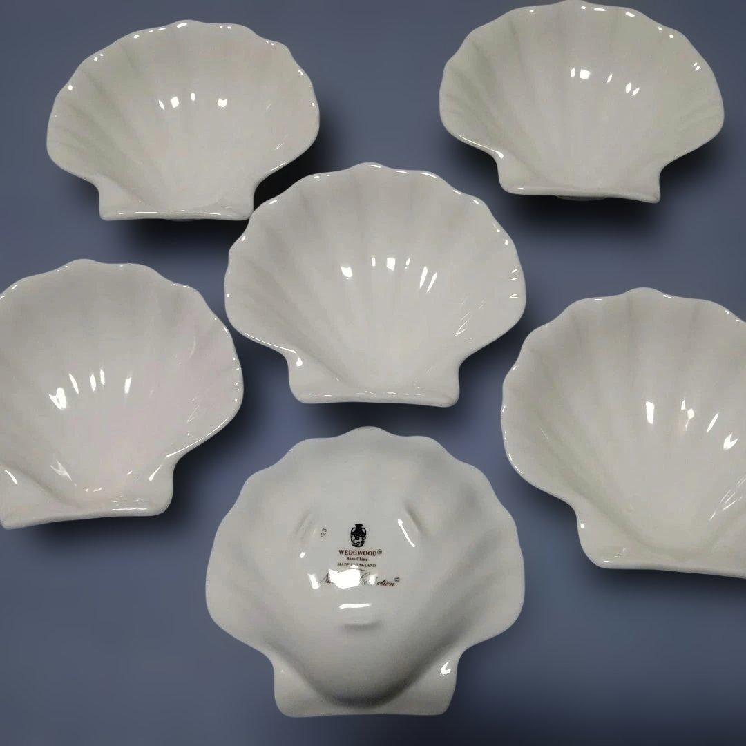 レア！新品　wedgewood　シェル　プレート　６枚　ノーチラスコレクション