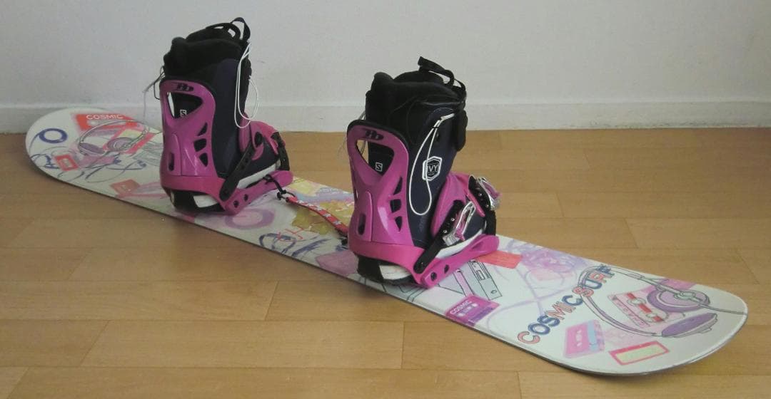 ■■1月限定■送料無料■COSMIC■女性用スノボセット■144/24■WAX済