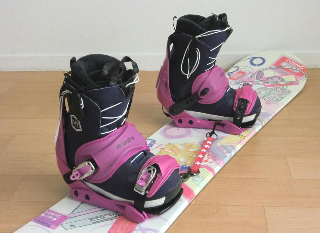 ■■1月限定■送料無料■COSMIC■女性用スノボセット■144/24■WAX済