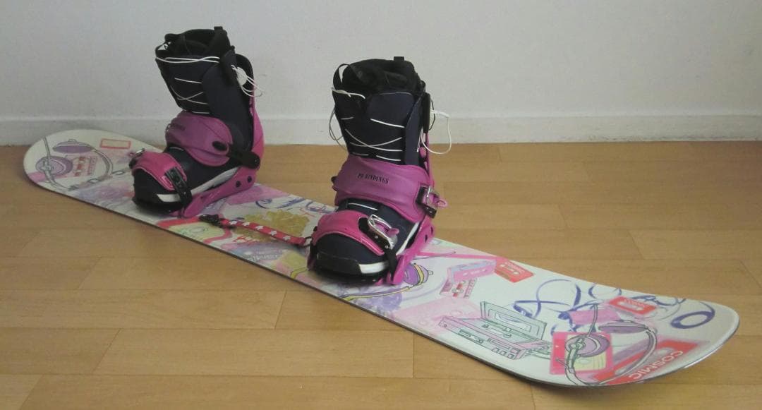 ■■1月限定■送料無料■COSMIC■女性用スノボセット■144/24■WAX済