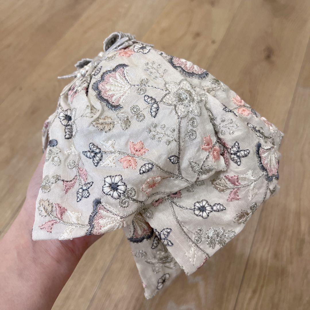 【13,999→11,999 お値下げ】yuminique 刺繍　ヘッドドレス
