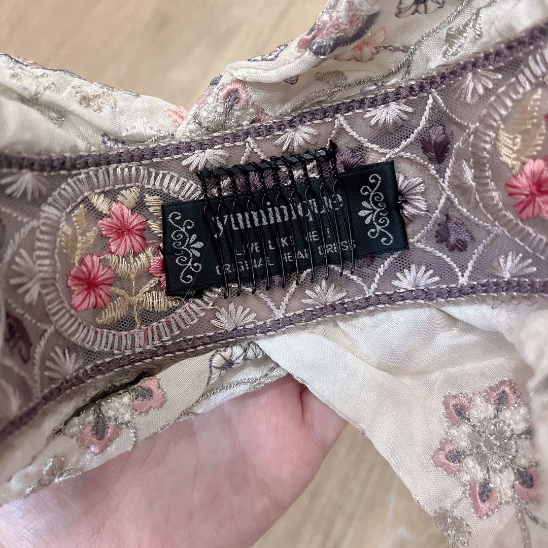 【13,999→11,999 お値下げ】yuminique 刺繍　ヘッドドレス
