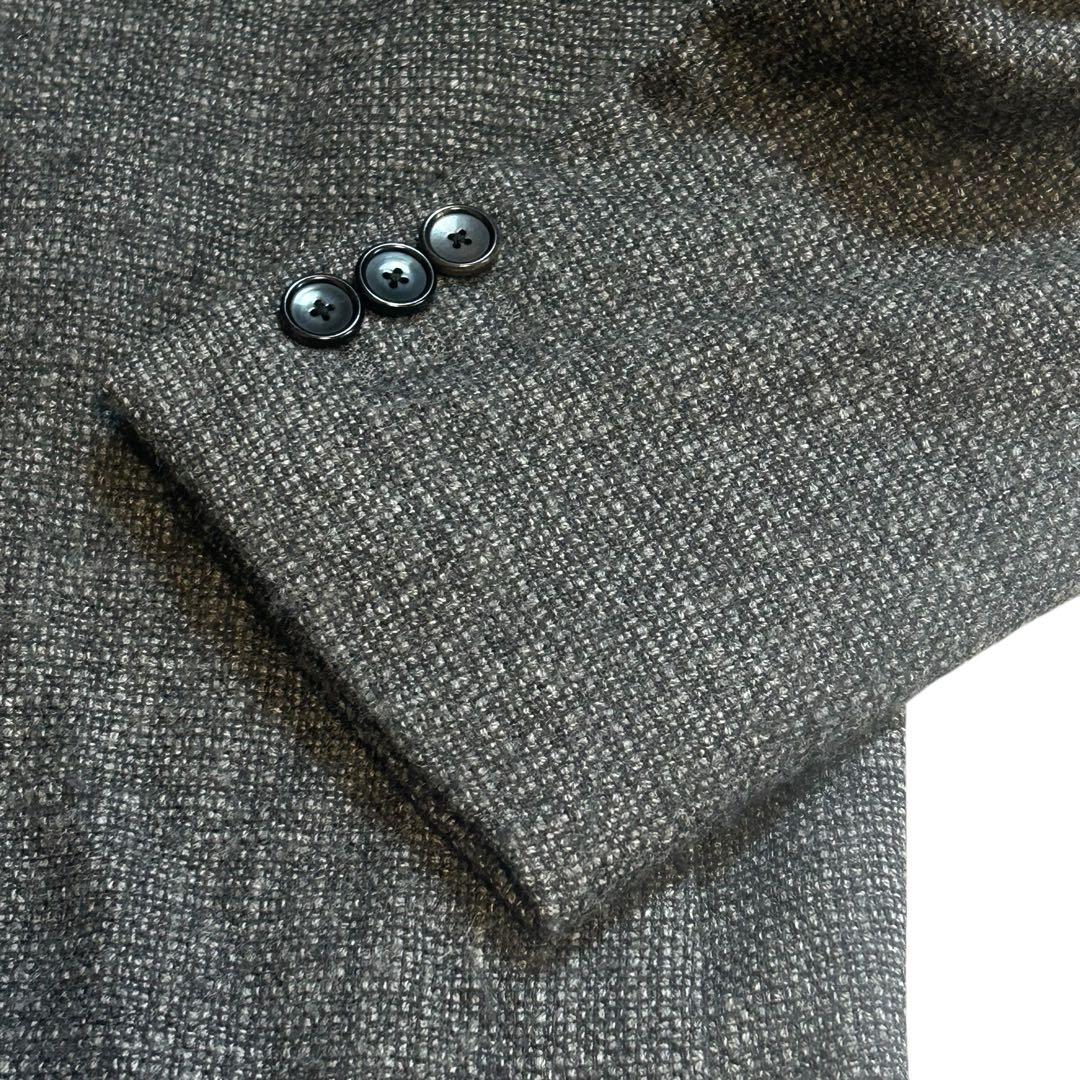 美品 希少　ロロピアーナ×エディフィス ツイードジャケット グレー 46