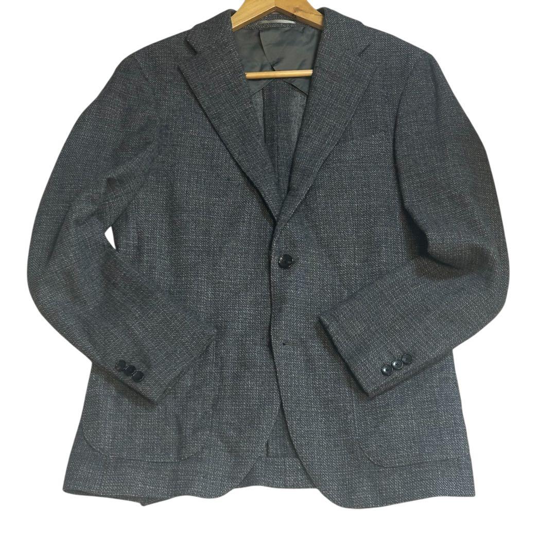 美品 希少　ロロピアーナ×エディフィス ツイードジャケット グレー 46