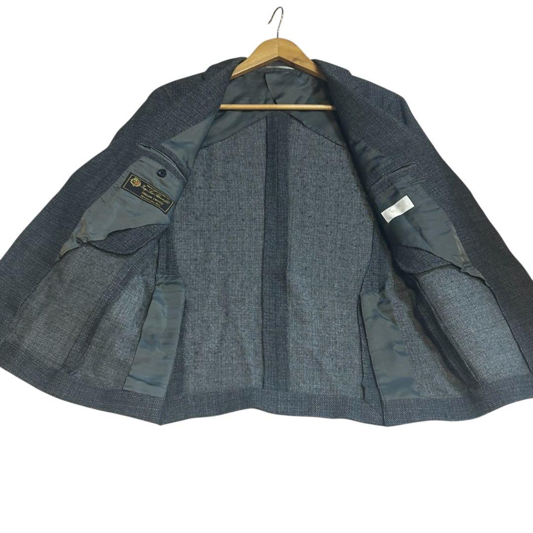 美品 希少　ロロピアーナ×エディフィス ツイードジャケット グレー 46