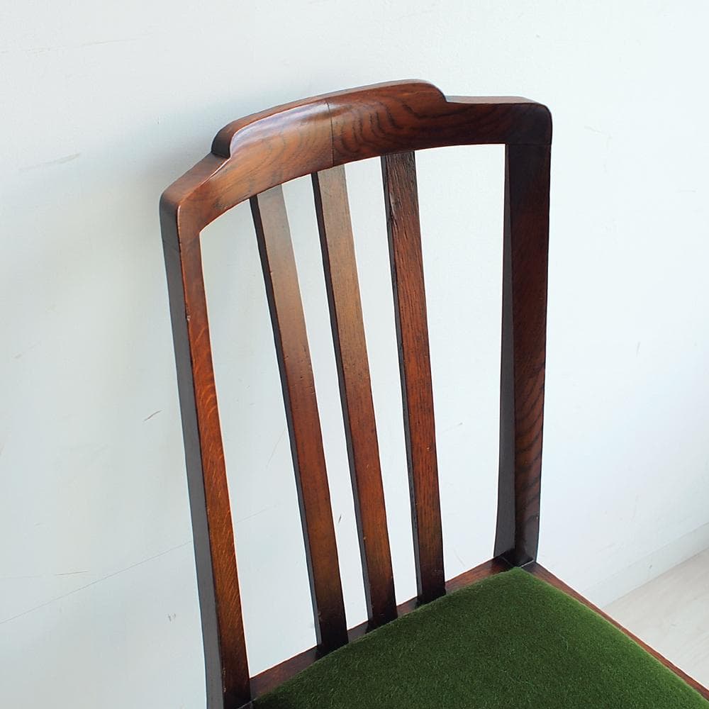 英国アンティーク バルボスレッグのダイニングチェア C オーク材 イギリス