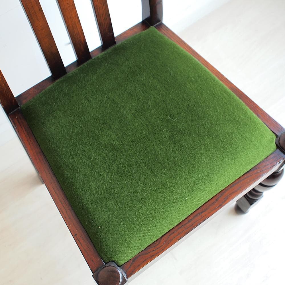 英国アンティーク バルボスレッグのダイニングチェア C オーク材 イギリス