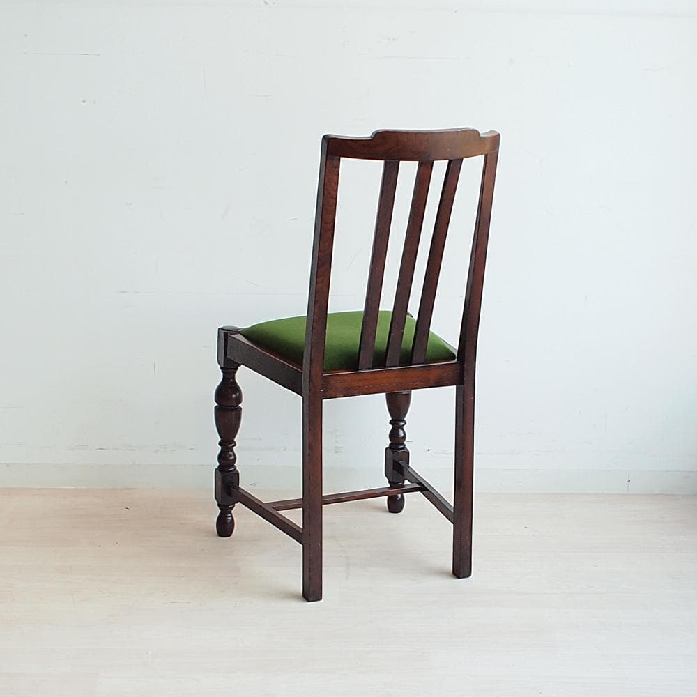 英国アンティーク バルボスレッグのダイニングチェア C オーク材 イギリス