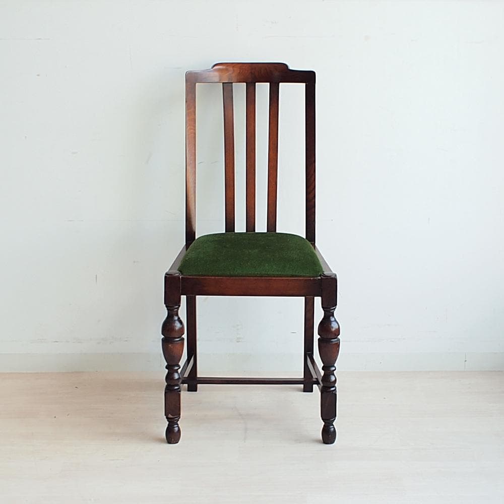 英国アンティーク バルボスレッグのダイニングチェア C オーク材 イギリス