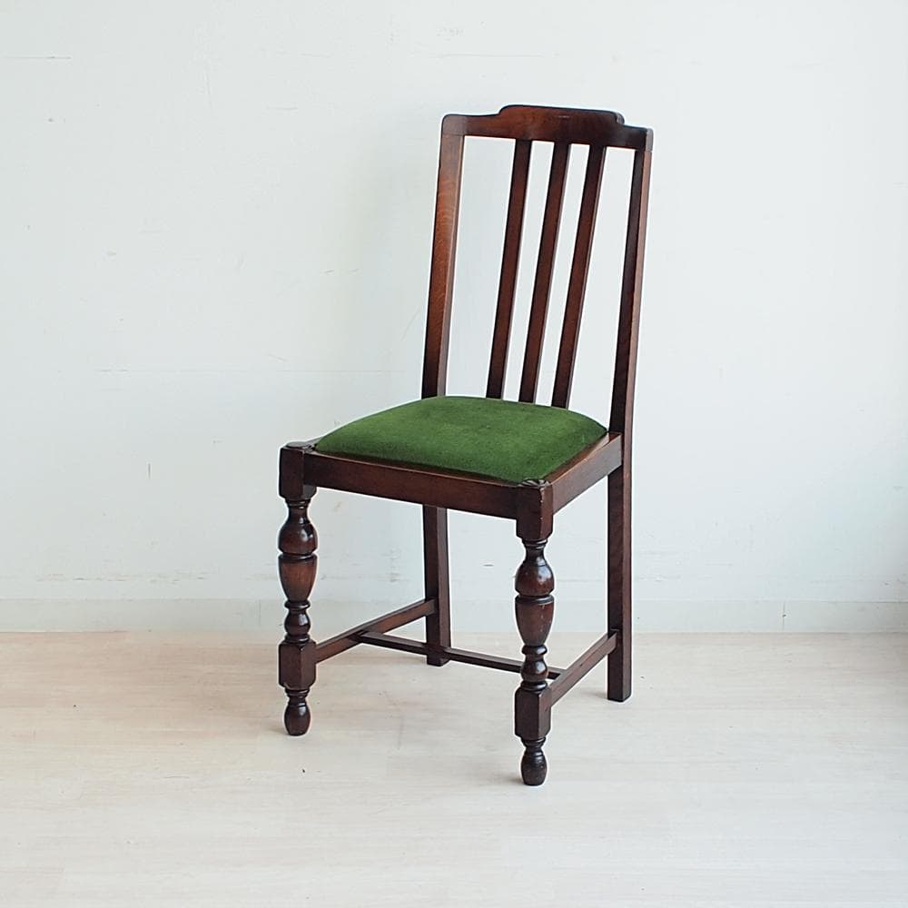 英国アンティーク バルボスレッグのダイニングチェア C オーク材 イギリス